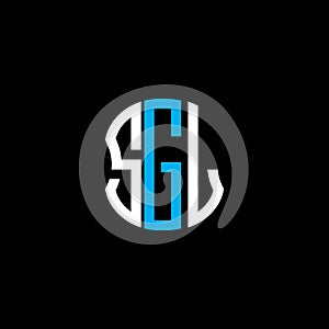 SGL letter logo abstract creative design.