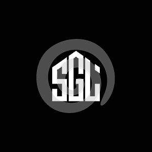 SGL letter logo design on BLACK background. SGL creative initials letter logo concept. SGL letter design.SGL letter logo design on