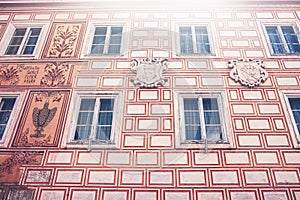 Sgraffito in Szekesfehervar city centre,Hungary