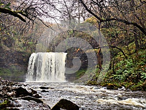 Sgwd yr Eira Waterfall Brecon Beacons National Park
