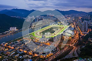 Sha Tin Racecourse and stables