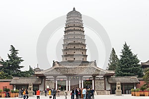 Famen Temple. a famous Temple in Fufeng County, Shaanxi, China.