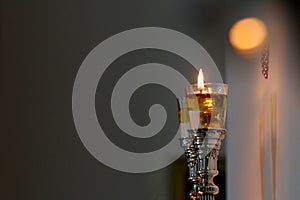 Shabbat candles, oil cups