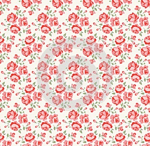 Shabby chic rose pattern