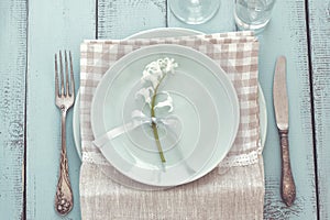 Shabby chic table setting