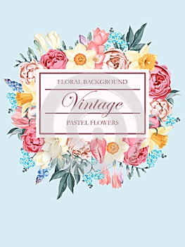 Shabby-chic vector background