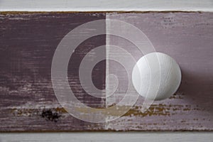 Shabby chic white button