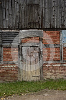 Shabby Old Distressed Wooden Door