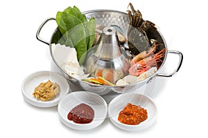 Shabu-shabu popular seafood dish