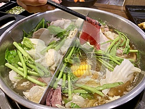 Shabu soup pot