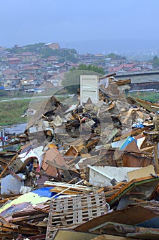 Shacks debris,Maksuda slum,Varna