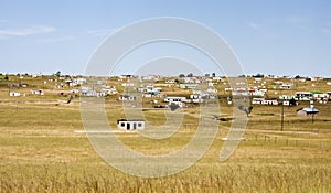 Shacks in Transkei South Africa corrugated iron photo