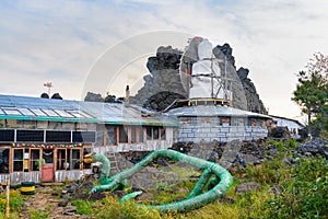 Shad Tchup Ling Buddhist monastery on mountain Kachkanar. Russia