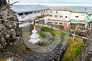 Shad Tchup Ling Buddhist monastery on mountain Kachkanar. Russia