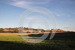 Shaddy landscape in the countryside