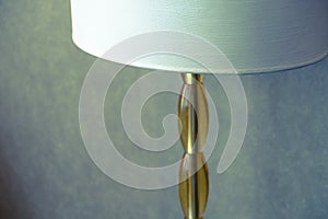 Shade lamp on wall background