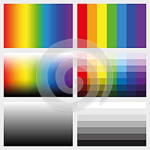 Shade Tabs Color Grayscale Gradients