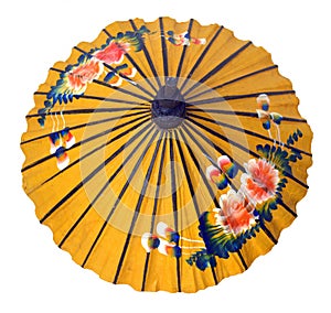 Shaded from Hot Sun Asian Rice Paper Sun Parasol