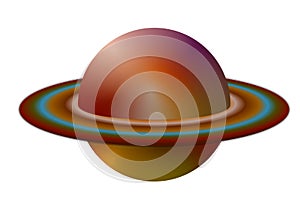 Shaded Ringed Planet icon