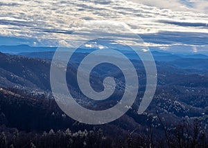 Shades of blue on the Blue Ridge