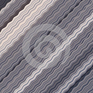 Grayscale Wavy Background. Abstract Dynamic Effect. Design Template. Modern Pattern. 3d rendering
