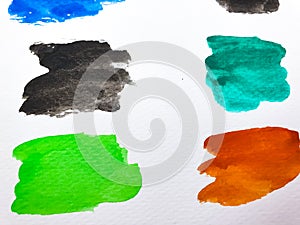 Shades multi watercolor paint background