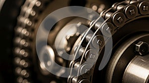 Shades of silver and bronze, emphasizing industrial functionality and