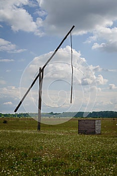 Shadoof in the Hungarian Puszta photo