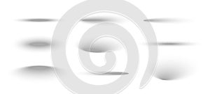 Shadow circle drop box shade circular ball effect background oval vector round floor sphere