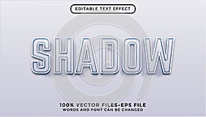 shadow editable text effect premium vectors