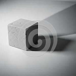 The shadow extends at an angle, adding depth and interest to the composition