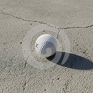 Shadow extends to the right, indicating a light source from the