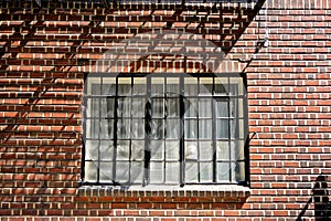 Shadow of a fire escape