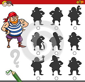 Shadow game activity with pirate