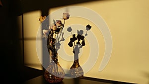 Shadow glass vase