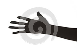 Shadow of a hand