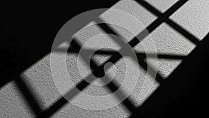 Shadow highlights the structural simplicity and the stark contrast