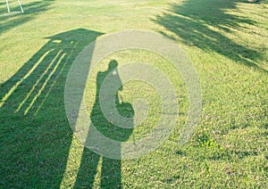 shadow of man take photo