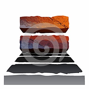 The shadow of a massive, stylized 