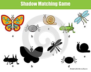 Shadow matching children educational game
