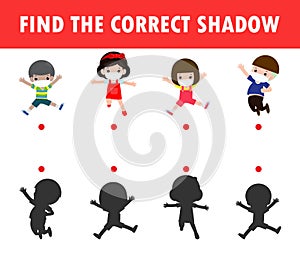 Shadow Matching Game for kids, Visual game for kid, find the correct Shadow, Instructional media, Connect the dots picture