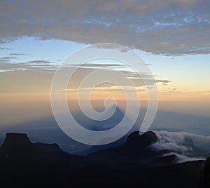 Shadow over the mountains