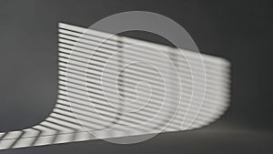 Shadow Pattern Created by Window Blinds on Wall