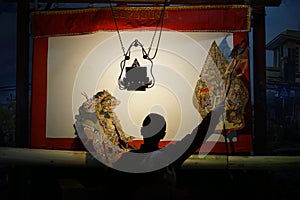 Shadow puppet performances typical of Central Java and Yogyakarta.