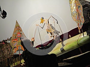 Shadow puppets is a traditional Indonesian art that mainly develops in Java.