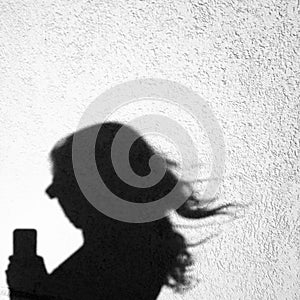 Shadow's selfie of a young woman