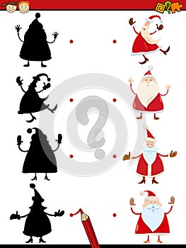 Shadow task with santa claus
