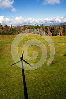 Shadow Of A Wind Turbine