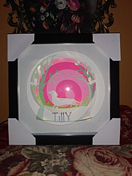 Shadowbox paper crafts