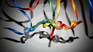 Shadows appear abstract and artistic adding depth and visual